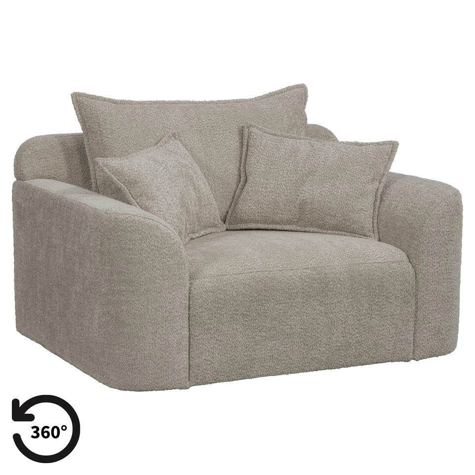Loveseat Elsa - Stof Anthology - Beige 1 Loveseat Elsa - Stof Anthology - Beige