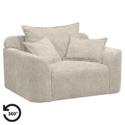 Loveseat Elsa - Stof Eden - Beige