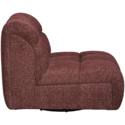 Draaifauteuil Beau - Stof Raven - Wijnrood -Leenbakker Winkel 10201310 8000