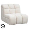 Draaifauteuil Beau - Stof Raven - Beige