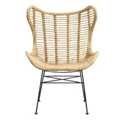 Leenbakker Winkel 31 Fauteuil Jasmine - Rotan/metaal - Naturel
