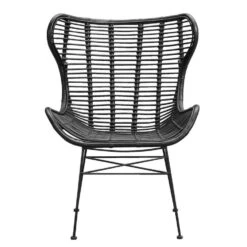 Leenbakker Winkel 41 Fauteuil Jasmine - Rotan - Zwart