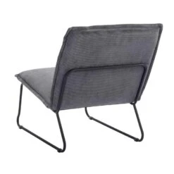 Fauteuil Cooper - Ribstof - Grijs -Leenbakker Winkel 10207523 0800