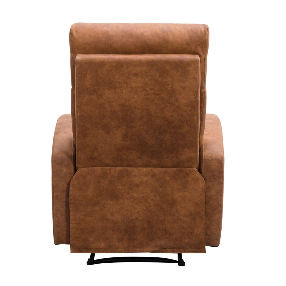 Relaxfauteuil Jackson - Stof - Cognac 4 Relaxfauteuil Jackson - Stof - Cognac - Afbeelding 4
