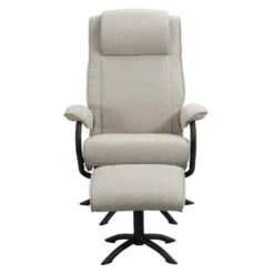Relaxfauteuil Vincent Incl. Hocker - Zand -Leenbakker Winkel 10209892 0101