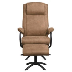 Relaxfauteuil Vincent Incl. Hocker - Taupe -Leenbakker Winkel 10209893 0101