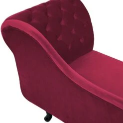 NIMES - Chaise Longue - Rood - Rechterzijde - Fluweel -Leenbakker Winkel 1141e5f5e10a4285a2a5bb285e99c248