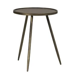 Bijzettafel Gianni - Goudkleurig - 50xØ40 Cm