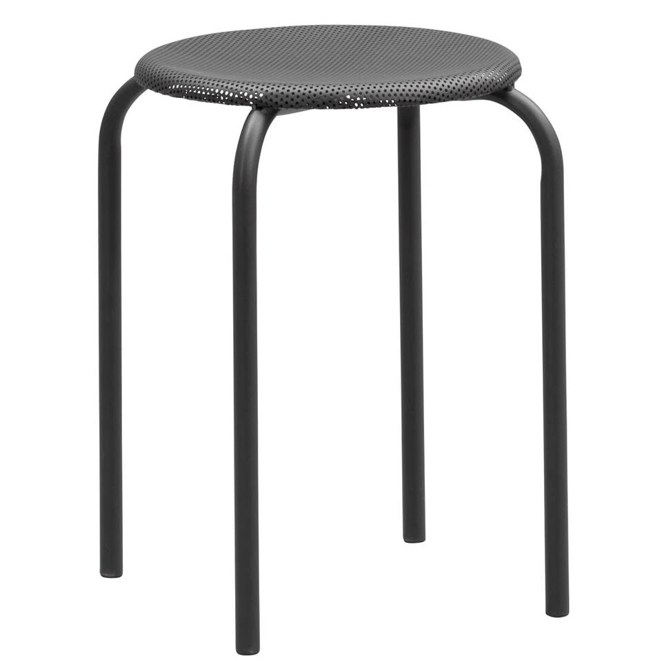 Kruk Lot - Zwart - 45xØ29,5 Cm 2 Kruk Lot - Zwart - 45xØ29,5 Cm - Afbeelding 2