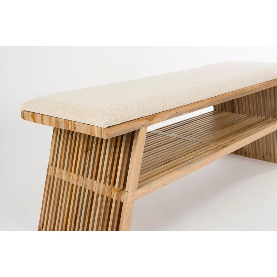 Housecraft Living Djia Bankje Teak Hout - Bruin 3 Housecraft Living Djia Bankje Teak Hout - Bruin - Afbeelding 3