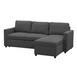 Slaapbank Turijn Met Opbergruimte - Antraciet - 82x215x145 Cm -Leenbakker Winkel 12600495 0304