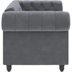 Felix - Fauteuil Chesterfield In Antraciet Fluweel -Leenbakker Winkel 12b596868dd348d4a7a4ada15b0e1baa