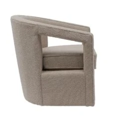 Fauteuil Bouclé Taupe - Zithoogte 46,5cm - 75x73x77cm -Leenbakker Winkel 13d18f51de964be5bbf6f33415b79b5a