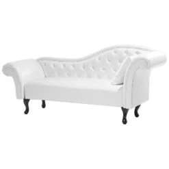 LATTES - Chaise Longue - Wit - Rechterzijde - Kunstleer -Leenbakker Winkel 1419b40821b34529924c407f1aa20437