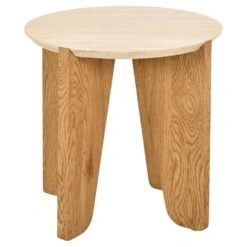 Bijzettafel Travertinlook Rond - 50x50x50cm - Derk -Leenbakker Winkel 15a9f47e608b4ee48619c28aea9ac2ab