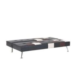 Beliani Driezitsbank - OLSKER Zwart Kunstleer -Leenbakker Winkel 163113f6e21d4c009d8c28f88b8995ba