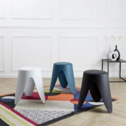 Home Deco Factory Zit Kruk - Kunststof - Wit - 30 X 46 Cm -Leenbakker Winkel 1654fb60e40040fa8089628f3cec87ff 2