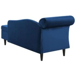 LUIRO - Chaise Longue - Blauw - Linkerzijde - Fluweel -Leenbakker Winkel 16db537bbcce47cf8ac8bc6671a424bd
