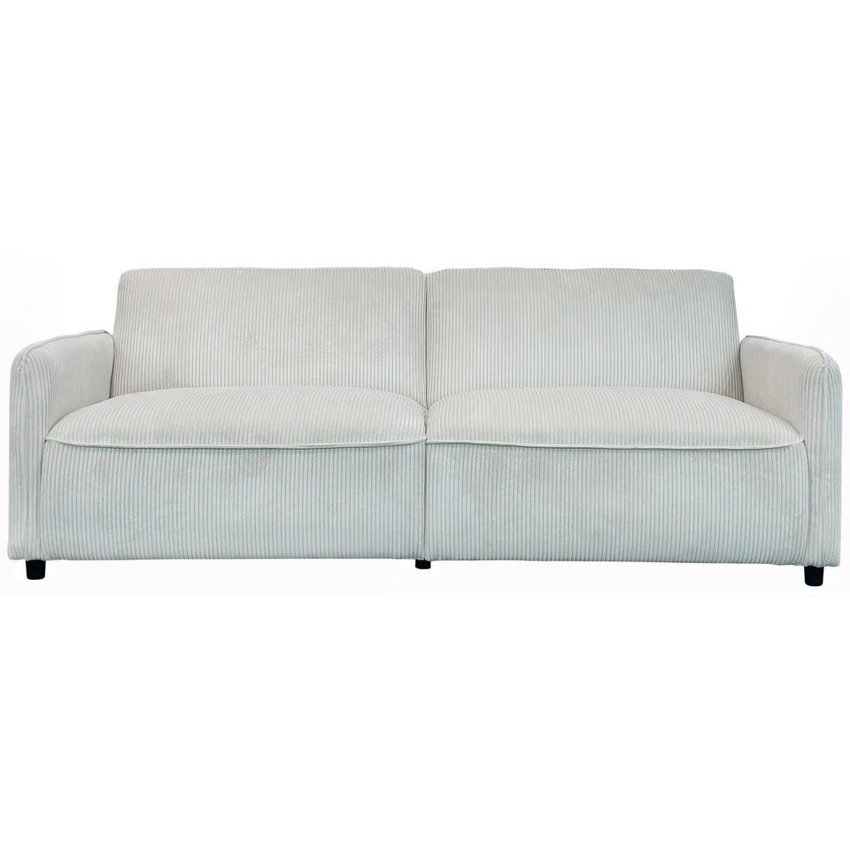 Alicia - Slaapbank 3-zits In Crèmekleurige Stof 3 Alicia - Slaapbank 3-zits In Crèmekleurige Stof - Afbeelding 3