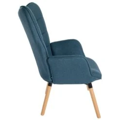 CLP Fauteuil Garding Natura Frame - Stof - Blauw -Leenbakker Winkel 173e0ebd08054f71b0c6d14c457aec45