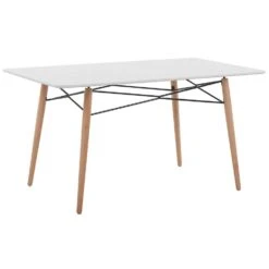 Beliani Eettafel BIONDI - Wit Mdf