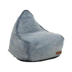 Beliani Zitzak DROP - Blauw Polyester