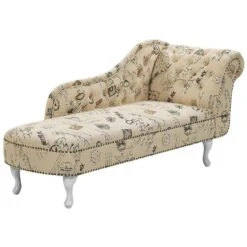 NIMES - Chaise Longue - Beige - Rechterzijde - Polyester -Leenbakker Winkel 1913777e8d55443b9d980b5cd9689ce9