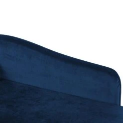LUIRO - Chaise Longue - Blauw - Linkerzijde - Fluweel -Leenbakker Winkel 191cf51134a5469fa5b1a661e5e1685e