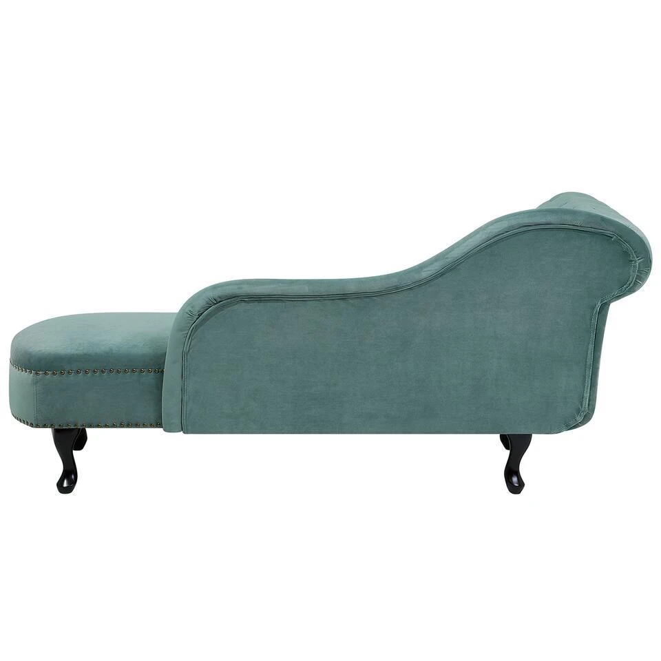 NIMES - Chaise Longue - Mintgroen - Linkerzijde - Fluweel 7 NIMES - Chaise Longue - Mintgroen - Linkerzijde - Fluweel - Afbeelding 7