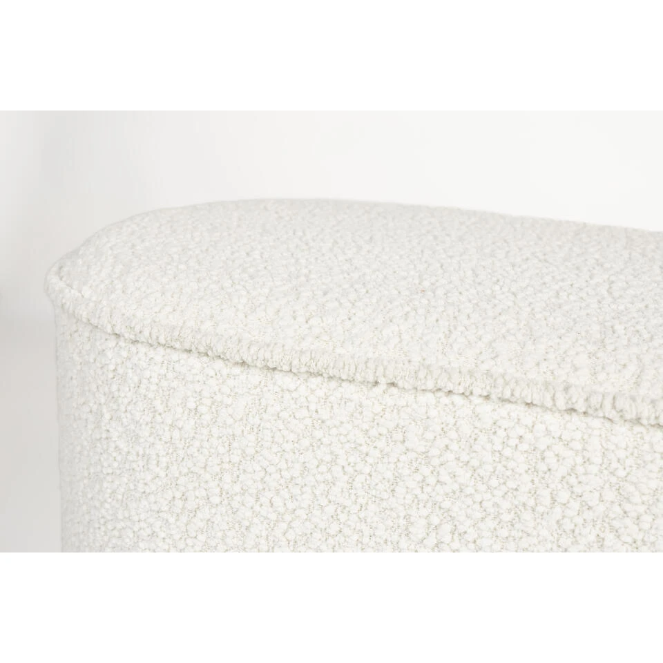 Housecraft Marcos Bankje Bouclé Wit 4 Housecraft Marcos Bankje Bouclé Wit - Afbeelding 4