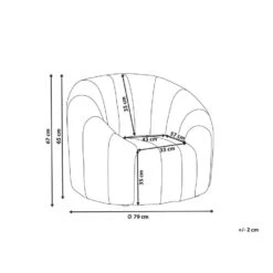 MALUNG - Fauteuil - Crème - Fluweel 13 MALUNG - Fauteuil - Crème - Fluweel -Leenbakker Winkel 1be17ba630e547b48968cdff5f1d7362