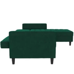 Presley - 3-zits Hoekslaapbank Met Opbergruimte In Donkergroen Fluweel -Leenbakker Winkel 1c34aaa2697d445d8c65e47e105093cc
