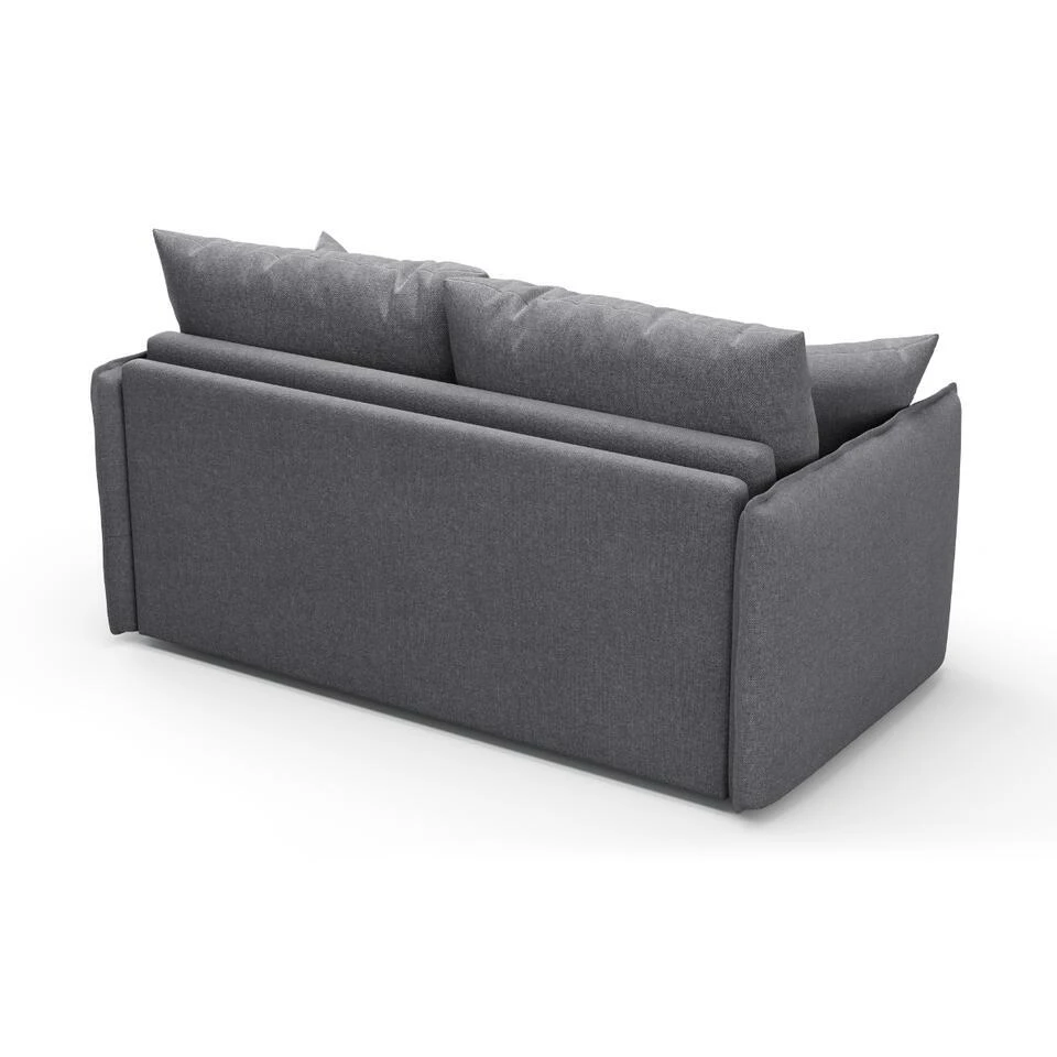 CALICOSY - Slaapbank MIRA - Grijs - 90x185x104 Cm 6 CALICOSY - Slaapbank MIRA - Grijs - 90x185x104 Cm - Afbeelding 6