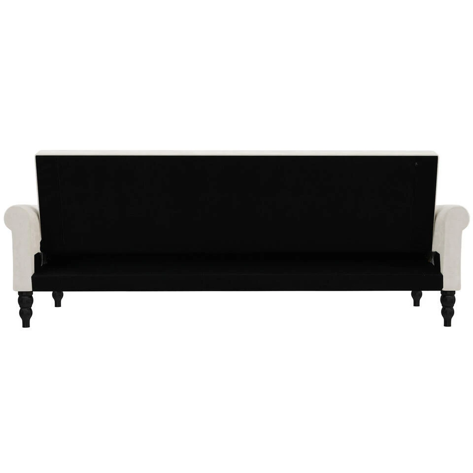 Tyne - 3-zits Slaapbank In Crèmekleurige Fluwell 6 Tyne - 3-zits Slaapbank In Crèmekleurige Fluwell - Afbeelding 6