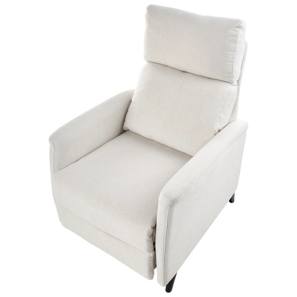 SELVIK - Relaxfauteuil - Gebroken Wit - Stof 8 SELVIK - Relaxfauteuil - Gebroken Wit - Stof - Afbeelding 8