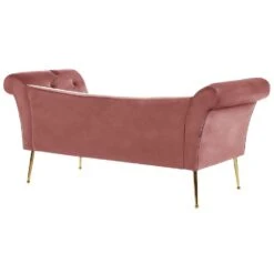 NANTILLY - Chaise Longue - Roze - Symmetrisch - Fluweel 14 NANTILLY - Chaise Longue - Roze - Symmetrisch - Fluweel -Leenbakker Winkel 20f1707b0bd34f42bb708fd90e81738c