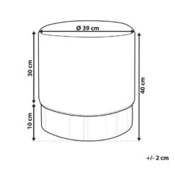 SOPHIA - Poef - Geel - 39 Cm - Fluweel -Leenbakker Winkel 21cbf8eca6f048b1beb3f01234bb145f