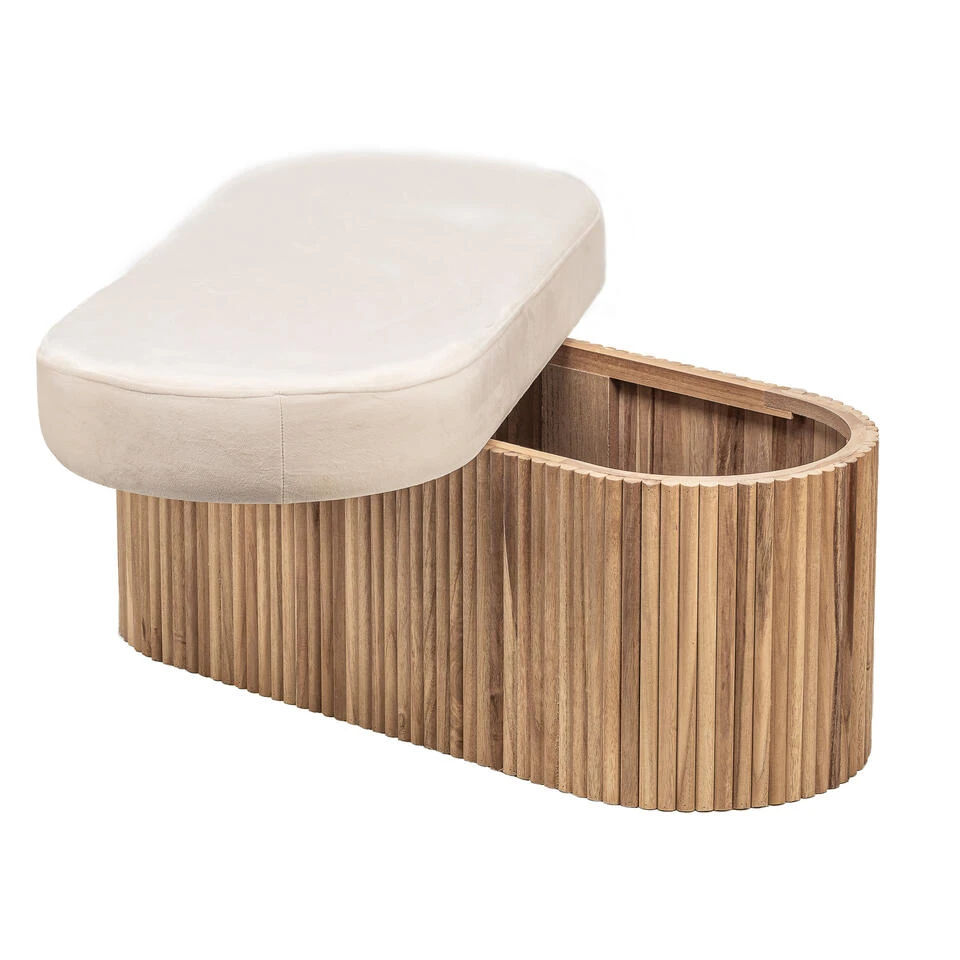 Bank Met Opbergruimte Enl Fluweel 4 Bank Met Opbergruimte Enl Fluweel - Afbeelding 4