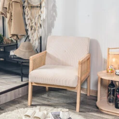 Salonstoel Met Rieten Bekleding En Beige Fluweel 10 Salonstoel Met Rieten Bekleding En Beige Fluweel -Leenbakker Winkel 24442754cce74692b583f7412a6d27af