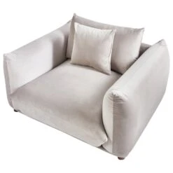 LUVOS - Fauteuil - Taupe - Fluweel -Leenbakker Winkel 24697507dc144d56b346a7c766c43c08