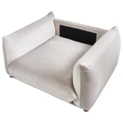 LUVOS - Fauteuil - Taupe - Fluweel -Leenbakker Winkel 250f1e6838cb4d2daea75ee6b7b5c5ac