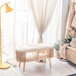 Bank Met Opbergruimte In Grenen En Witte Lussen -Leenbakker Winkel 269d254f8aff4beaa57aee84c5964be4