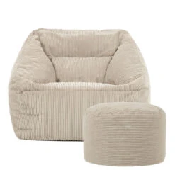 Icon Zitzak En XL Poef Morgan - Corduroy Zitzak - Beige -Leenbakker Winkel 2712801dab9743dcbcf9c921453446a7