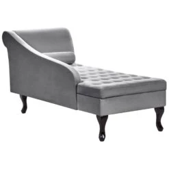 PESSAC - Chaise Longue - Lichtgrijs - Rechterzijde - Fluweel -Leenbakker Winkel 2970ded9e2ef4c488f6111723f8e66e1