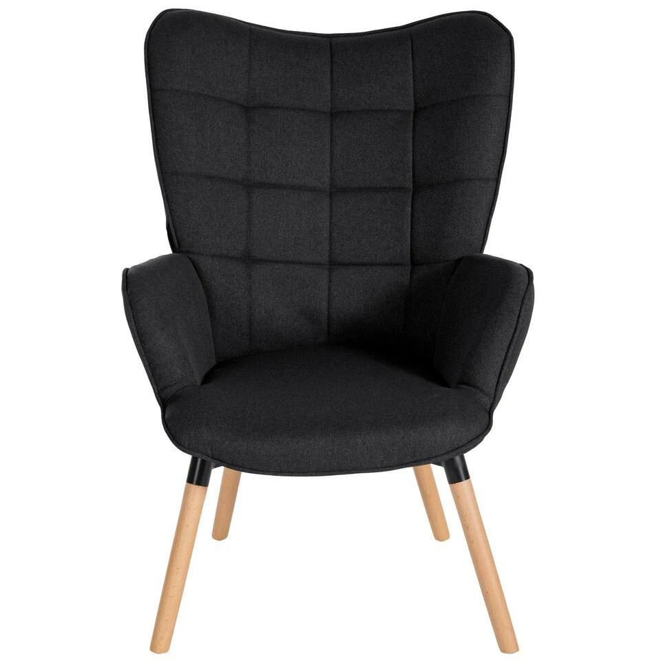 CLP Fauteuil Garding Natura Frame - Stof - Zwart 3 CLP Fauteuil Garding Natura Frame - Stof - Zwart - Afbeelding 3