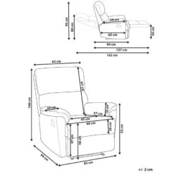 EVERTON - Relaxfauteuil - Beige - Polyester -Leenbakker Winkel 2a62a62bb53a4b0ab2af58992ba86456
