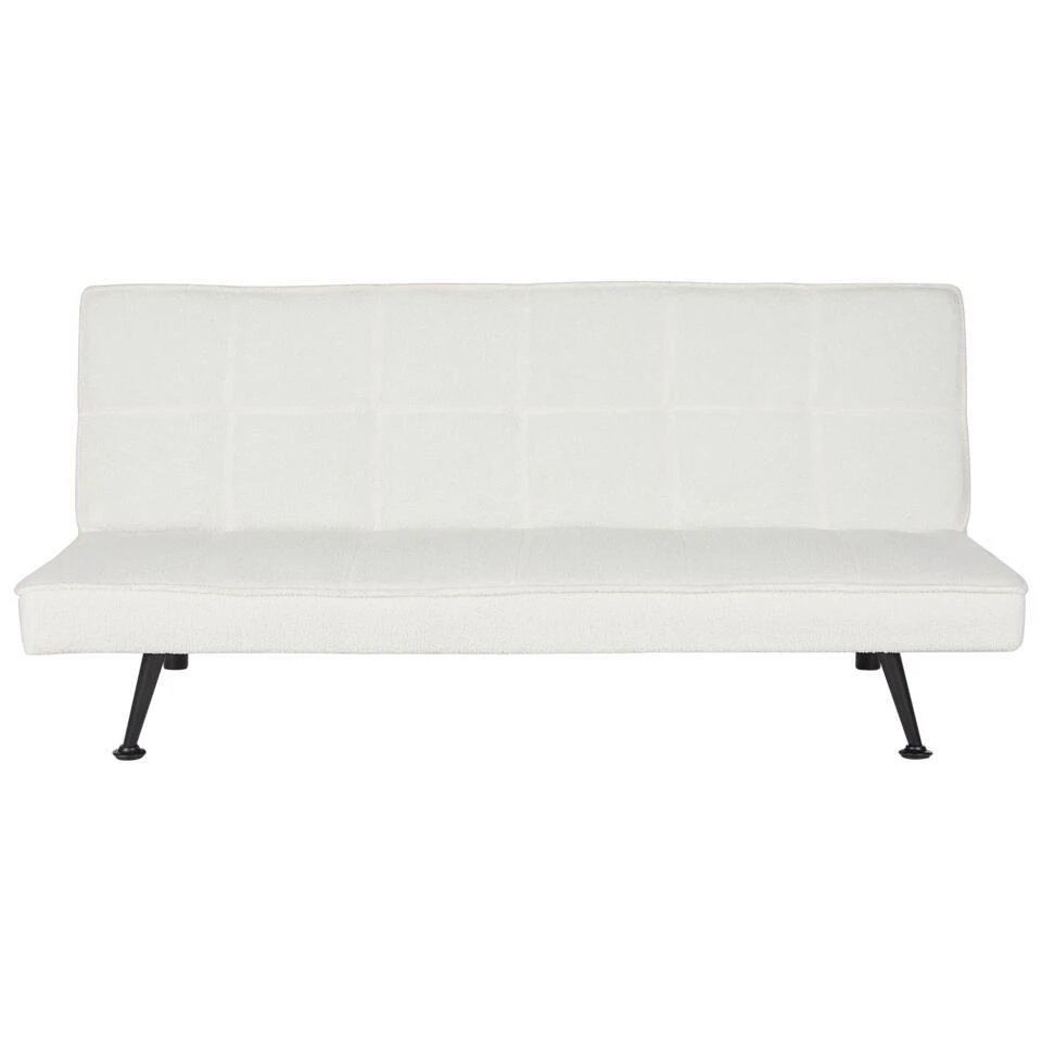 HASLE - Slaapbank 3-zits - Wit - Bouclé 7 HASLE - Slaapbank 3-zits - Wit - Bouclé - Afbeelding 7