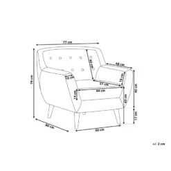 MOTALA - Chesterfield Fauteuil - Lichtbeige - Polyester 13 MOTALA - Chesterfield Fauteuil - Lichtbeige - Polyester -Leenbakker Winkel 2b7f62dcee844159b7d95b4eff1f021d