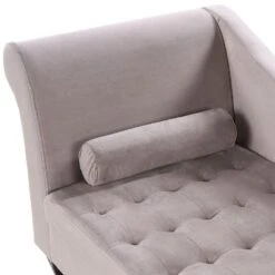 PESSAC - Chaise Longue - Taupe - Linkerzijde - Fluweel -Leenbakker Winkel 2c695201ada34775a9e128fced7c9ef4