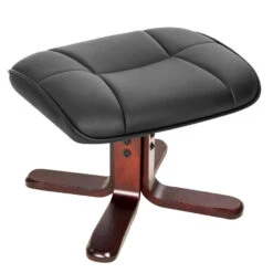 Tectake TV-fauteuil Met Krukje Model I, Zwart/bruin -Leenbakker Winkel 2df0d9bc10ae49f99668f26580a77bcf